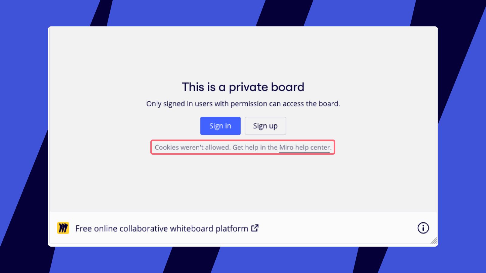 Cookies-not-allowed-error-embedded-boards.pngFehlermeldung "Cookies