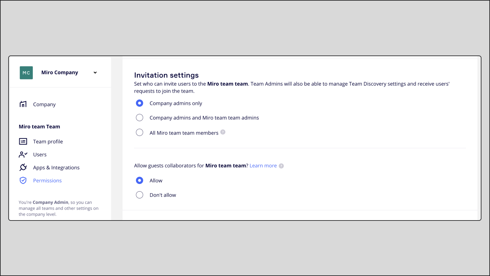 la invitación, Enterprise.pngConfiguración
