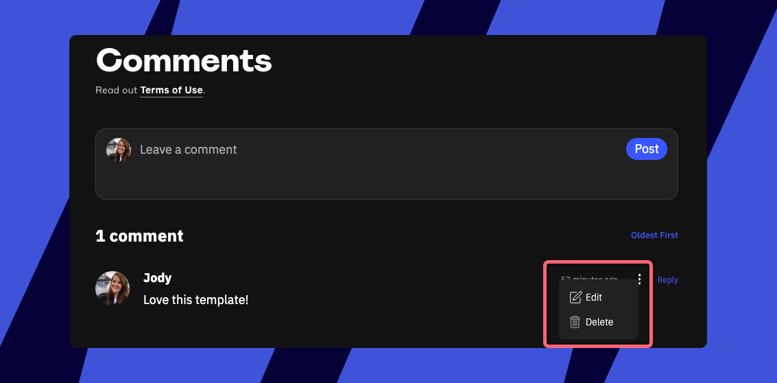 Deleting-a-comment-on-a-miroverse-template.png