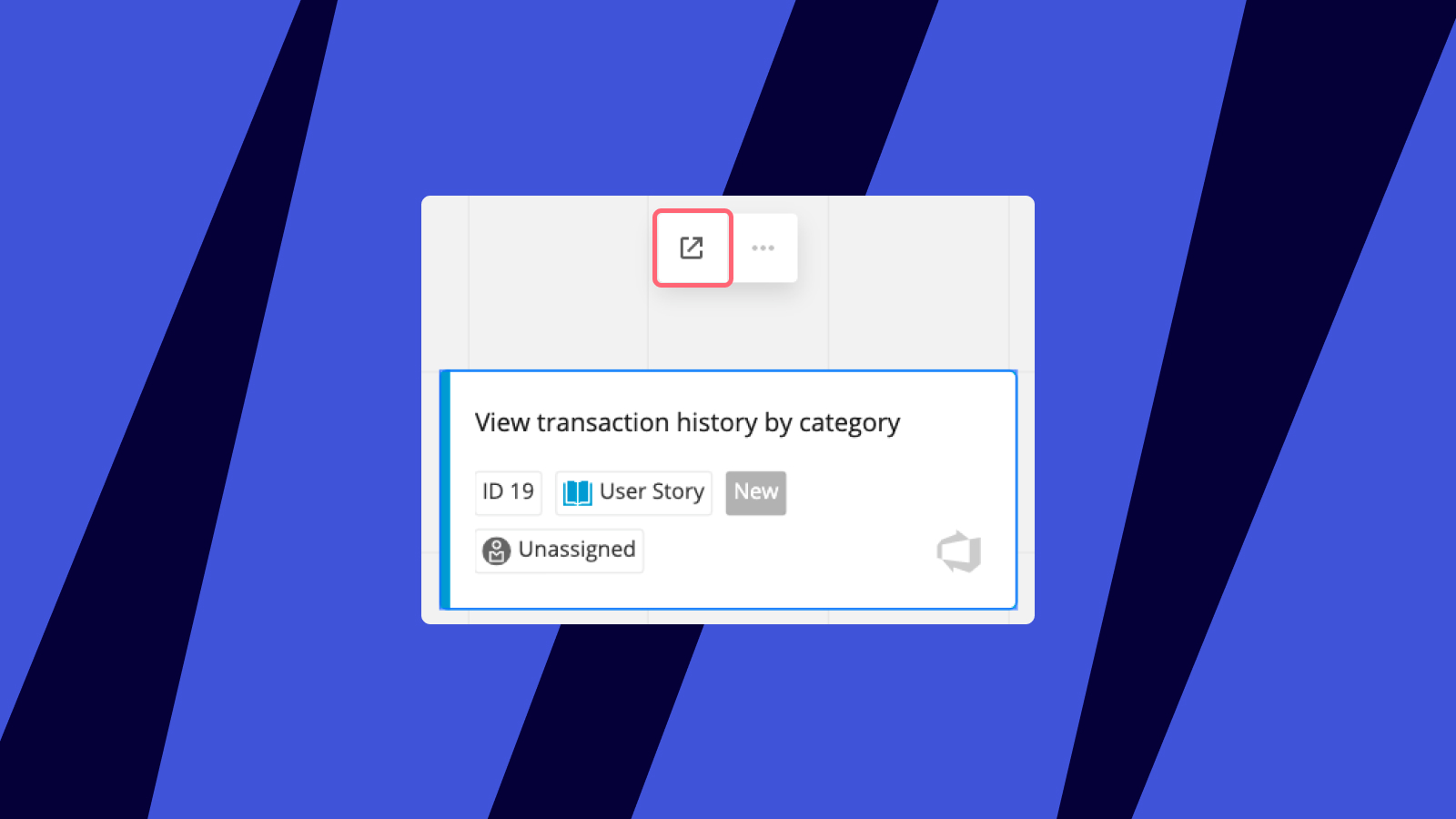 Source button on an Azure Card linking to the item in Azure DevOps.