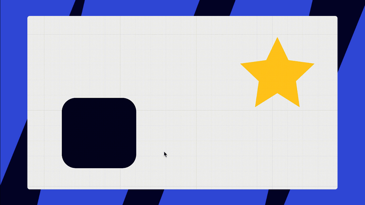 Deux_formes_sont_connectées_via_un_point_bleu_central.gif