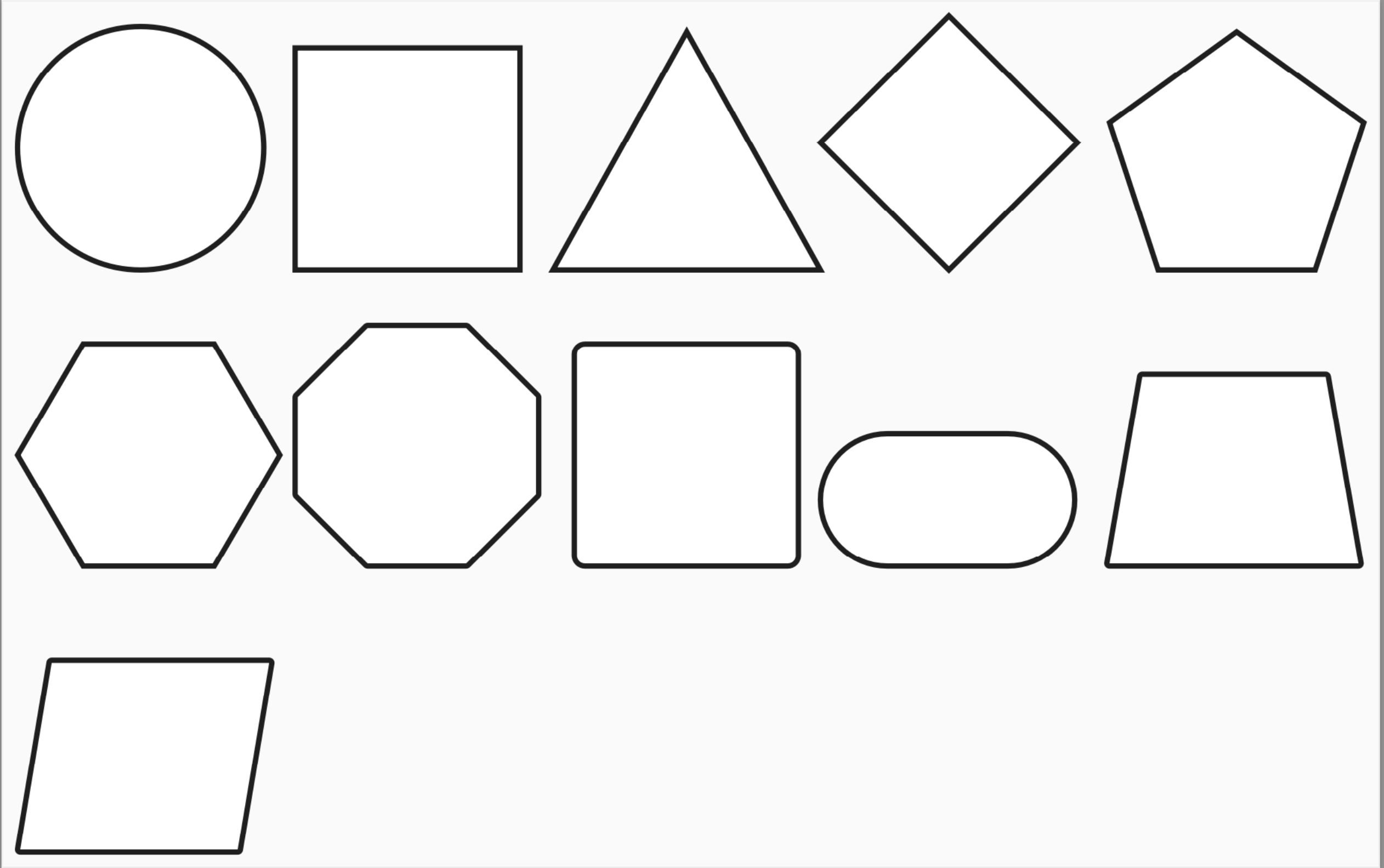 Tylko podstawowe kształty są importowane jako edytowalna zawartość.