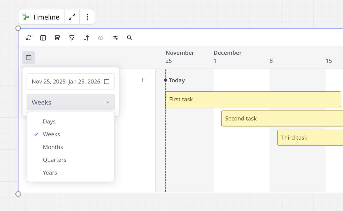 타임라인 – Miro 도움말 센터